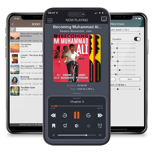 Download fo free audiobook Becoming Muhammad Ali by Kwame Alexander, James Patterson, et al. and listen anywhere on your iOS devices in the ListenBook app.