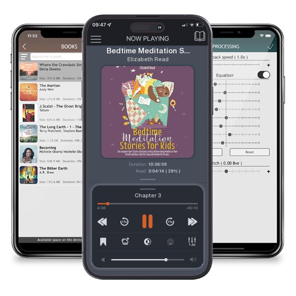 Download fo free audiobook Bedtime Meditation Stories for Kids by Elizabeth Read and listen anywhere on your iOS devices in the ListenBook app.