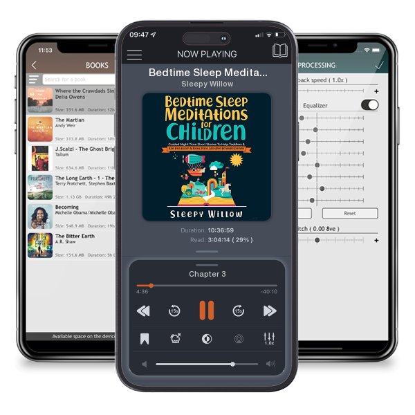 Download fo free audiobook Bedtime Sleep Meditations for Children by Sleepy Willow and listen anywhere on your iOS devices in the ListenBook app.