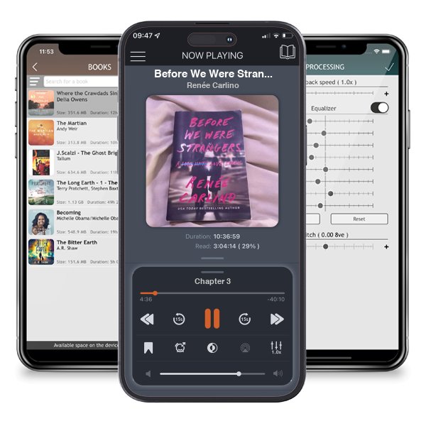 Download fo free audiobook Before We Were Strangers by Renée Carlino and listen anywhere on your iOS devices in the ListenBook app.