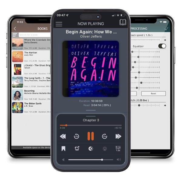 Download fo free audiobook Begin Again: How We Got Here and Where We Might Go - Our... by Oliver Jeffers and listen anywhere on your iOS devices in the ListenBook app.