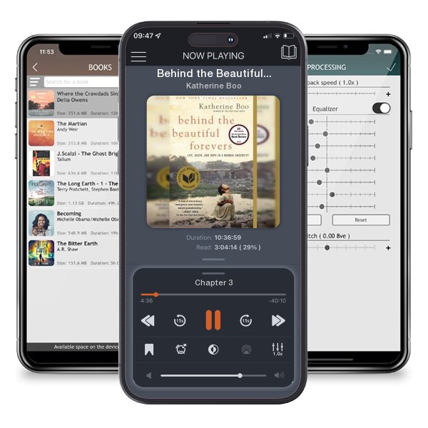Download fo free audiobook Behind the Beautiful Forevers by Katherine Boo and listen anywhere on your iOS devices in the ListenBook app.