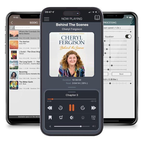 Download fo free audiobook Behind The Scenes by Cheryl Fergison and listen anywhere on your iOS devices in the ListenBook app.