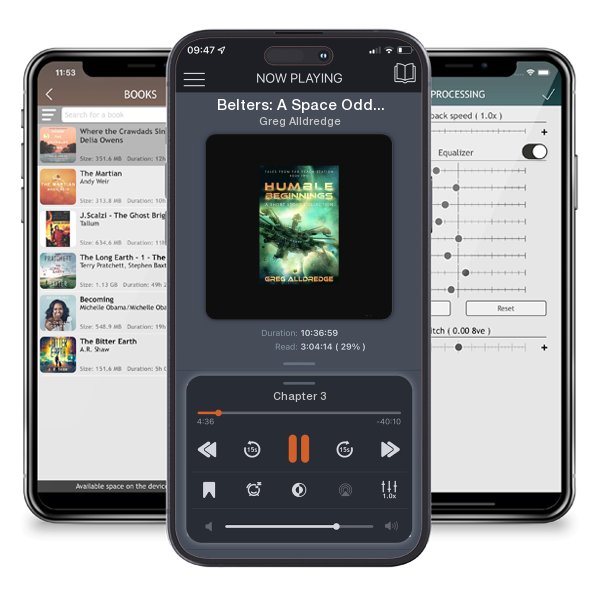 Download fo free audiobook Belters: A Space Oddity by Greg Alldredge and listen anywhere on your iOS devices in the ListenBook app.