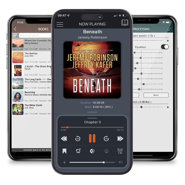 Download fo free audiobook Beneath by Jeremy Robinson and listen anywhere on your iOS devices in the ListenBook app.