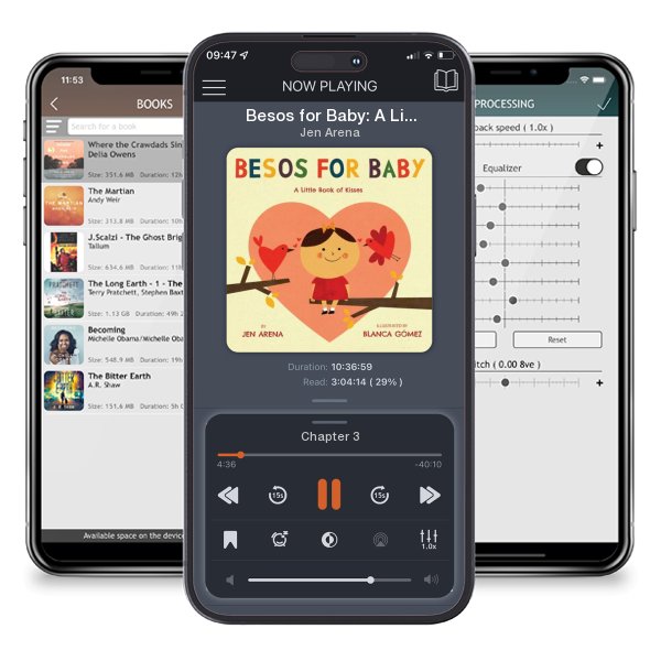 Download fo free audiobook Besos for Baby: A Little Book of Kisses by Jen Arena and listen anywhere on your iOS devices in the ListenBook app.