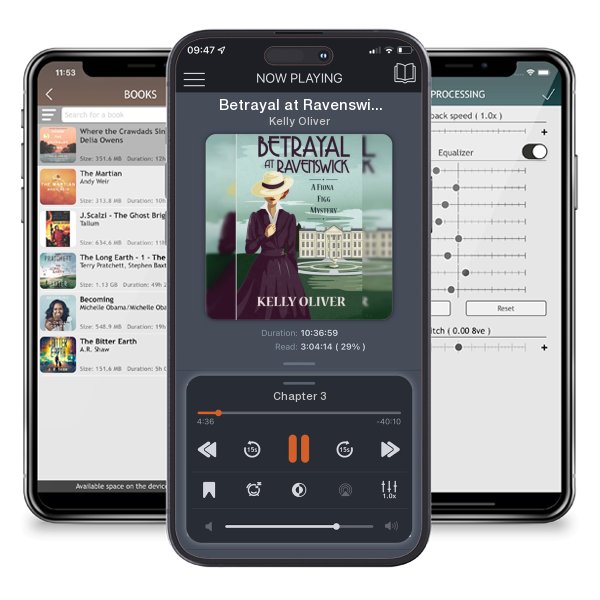 Download fo free audiobook Betrayal at Ravenswick: A Fiona Figg Mystery by Kelly Oliver and listen anywhere on your iOS devices in the ListenBook app.