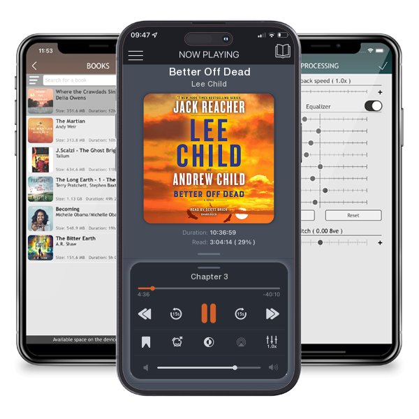 Download fo free audiobook Better Off Dead by Lee Child and listen anywhere on your iOS devices in the ListenBook app.