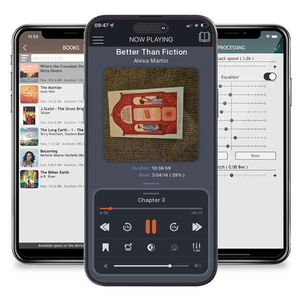 Download fo free audiobook Better Than Fiction by Alexa Martin and listen anywhere on your iOS devices in the ListenBook app.