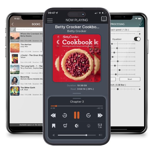 Download fo free audiobook Betty Crocker Cookbook, 12th Edition: Everything You Need to Know to Cook from Scratch (Comb Bound) by Betty Crocker and listen anywhere on your iOS devices in the ListenBook app.