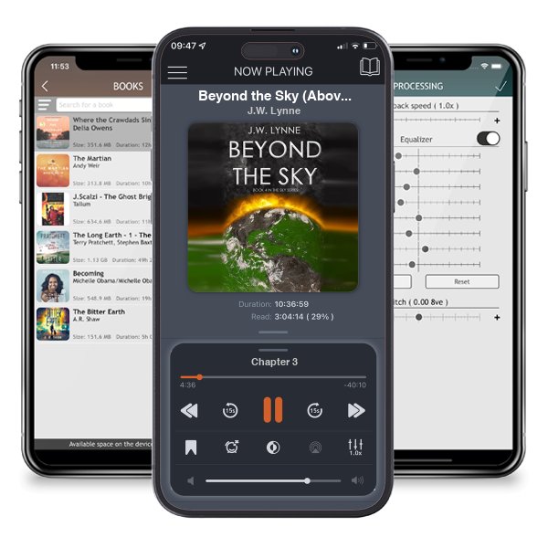 Download fo free audiobook Beyond the Sky (Above the Sky, #3, Part 2 of 2) by J.W. Lynne and listen anywhere on your iOS devices in the ListenBook app.