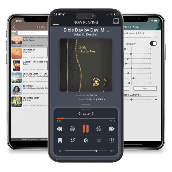 Download fo free audiobook Bible Day by Day: Minute Meditations for Every Day Based on Selected Text of the Holy Bible (Leather) by John C. Kersten and listen anywhere on your iOS devices in the ListenBook app.