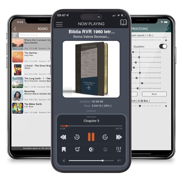 Descargar audiolibro gratis Biblia RVR 1960 letra grande tamaño manual, simil piel gris con nombres de Dios / Spanish Bible RVR 1960 Handy Size Large Print Leathersoft Grey, Names of god by Reina Valera Revisada 1960 y escuchar en cualquier lugar en sus dispositivos iOS en la aplicación ListenBook.