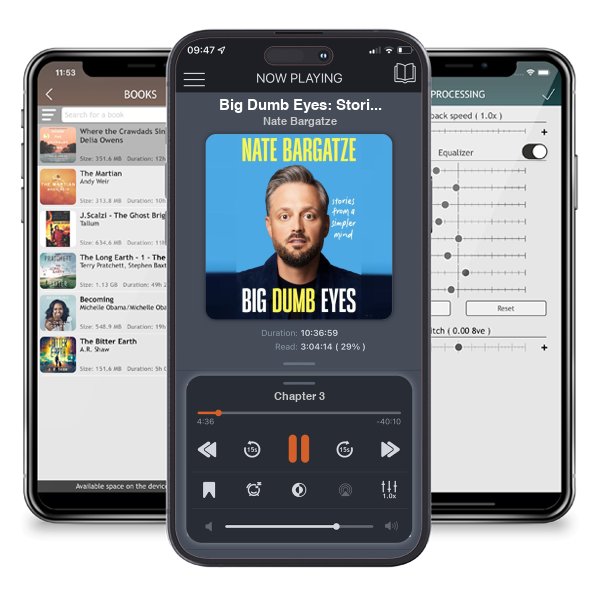 Download fo free audiobook Big Dumb Eyes: Stories from a Simpler Mind by Nate Bargatze and listen anywhere on your iOS devices in the ListenBook app.