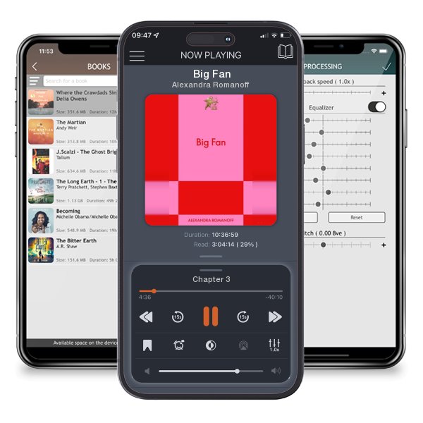 Download fo free audiobook Big Fan by Alexandra Romanoff and listen anywhere on your iOS devices in the ListenBook app.