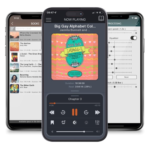 Download fo free audiobook Big Gay Alphabet Coloring Book by Jacinta Bunnell and Leela Corman and listen anywhere on your iOS devices in the ListenBook app.