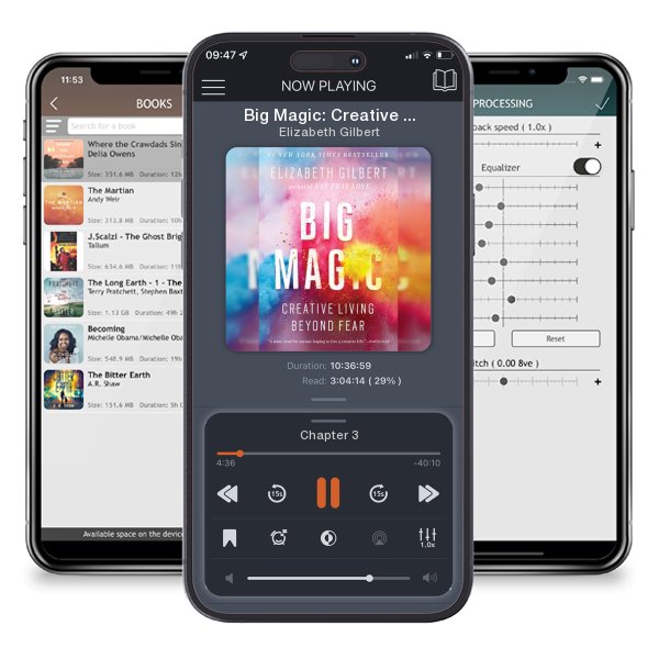 Download fo free audiobook Big Magic: Creative Living Beyond Fear by Elizabeth Gilbert and listen anywhere on your iOS devices in the ListenBook app.