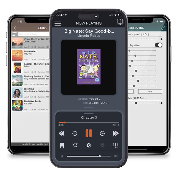 Download fo free audiobook Big Nate: Say Good-bye to Dork City by Lincoln Peirce and listen anywhere on your iOS devices in the ListenBook app.