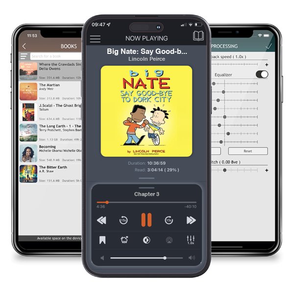 Download fo free audiobook Big Nate: Say Good-bye to Dork City by Lincoln Peirce and listen anywhere on your iOS devices in the ListenBook app.