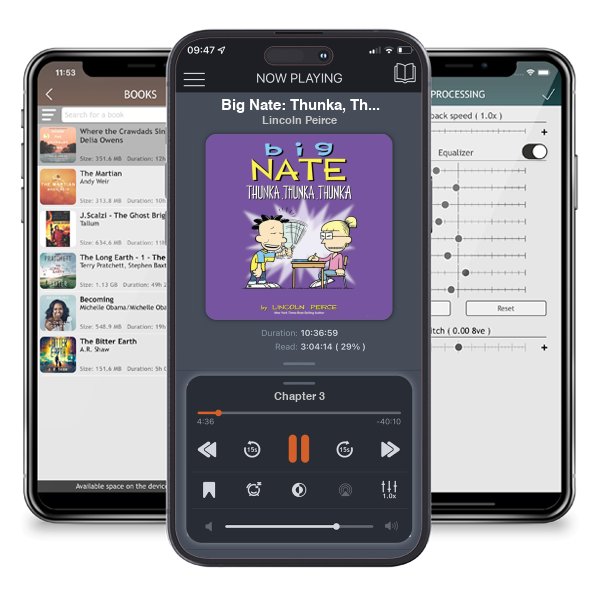 Download fo free audiobook Big Nate: Thunka, Thunka, Thunka by Lincoln Peirce and listen anywhere on your iOS devices in the ListenBook app.