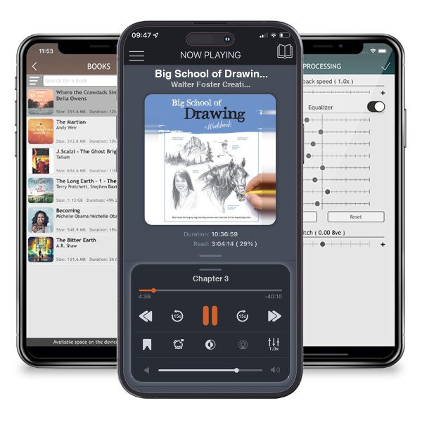Download fo free audiobook Big School of Drawing by Walter Foster Creative Team and listen anywhere on your iOS devices in the ListenBook app.