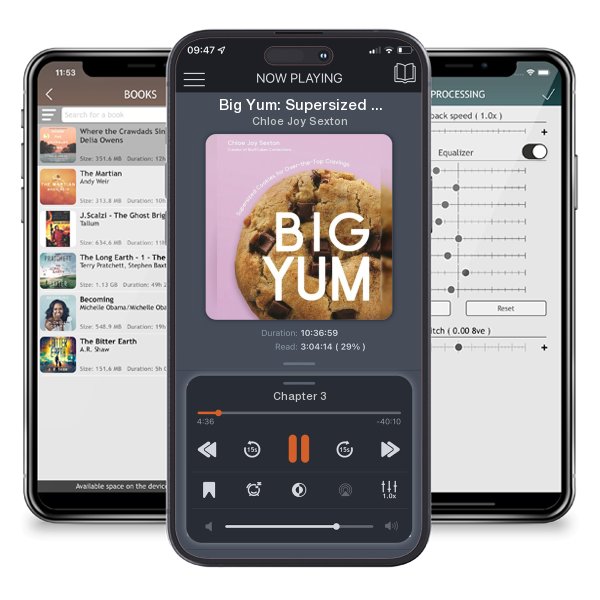 Download fo free audiobook Big Yum: Supersized Cookies for Over-The-Top Cravings by Chloe Joy Sexton and listen anywhere on your iOS devices in the ListenBook app.