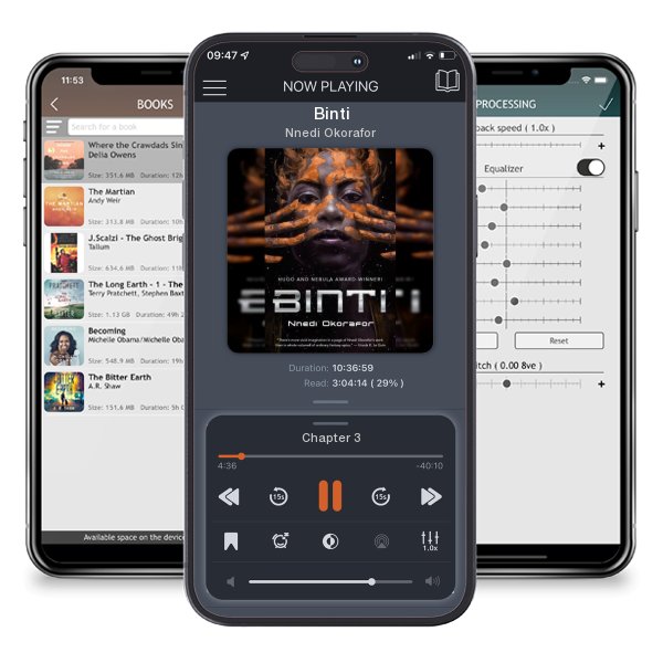Download fo free audiobook Binti by Nnedi Okorafor and listen anywhere on your iOS devices in the ListenBook app.