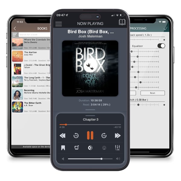 Download fo free audiobook Bird Box (Bird Box, #1) by Josh Malerman and listen anywhere on your iOS devices in the ListenBook app.