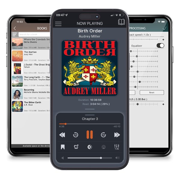 Download fo free audiobook Birth Order by Audrey MIller and listen anywhere on your iOS devices in the ListenBook app.
