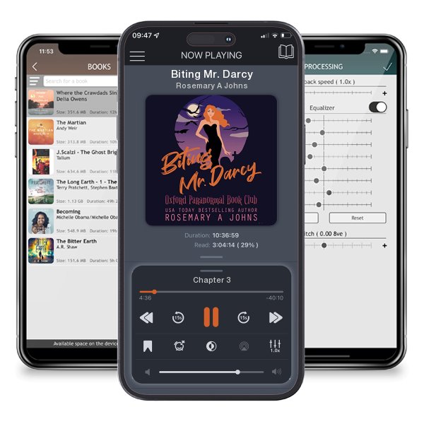 Download fo free audiobook Biting Mr. Darcy by Rosemary A Johns and listen anywhere on your iOS devices in the ListenBook app.