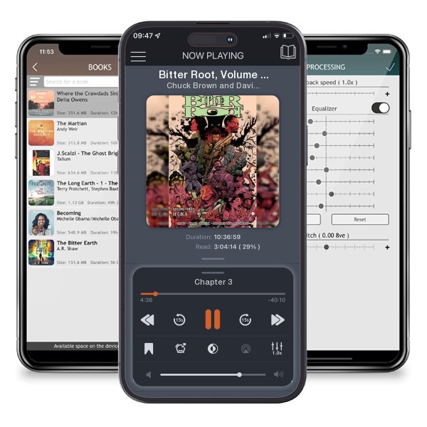Download fo free audiobook Bitter Root, Volume 3: Legacy by Chuck Brown and David F. Walker and listen anywhere on your iOS devices in the ListenBook app.