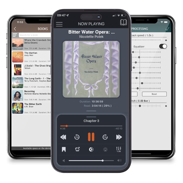 Download fo free audiobook Bitter Water Opera: A Novel by Nicolette Polek and listen anywhere on your iOS devices in the ListenBook app.