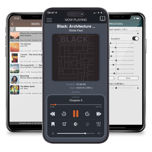 Download fo free audiobook Black: Architecture in Monochrome by Stella Paul and listen anywhere on your iOS devices in the ListenBook app.