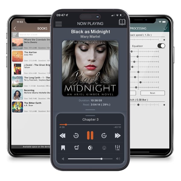 Download fo free audiobook Black as Midnight by Mary Martel and listen anywhere on your iOS devices in the ListenBook app.