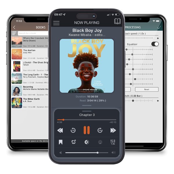 Download fo free audiobook Black Boy Joy by Kwame Mbalia - editor and listen anywhere on your iOS devices in the ListenBook app.