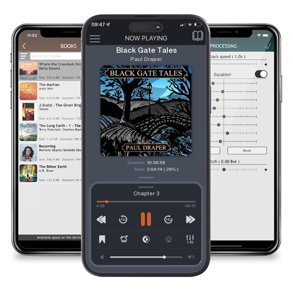 Download fo free audiobook Black Gate Tales by Paul Draper and listen anywhere on your iOS devices in the ListenBook app.