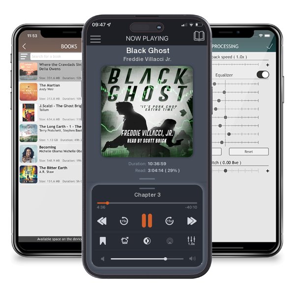 Download fo free audiobook Black Ghost by Freddie Villacci Jr. and listen anywhere on your iOS devices in the ListenBook app.