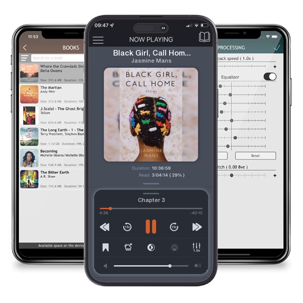 Download fo free audiobook Black Girl, Call Home by Jasmine Mans and listen anywhere on your iOS devices in the ListenBook app.