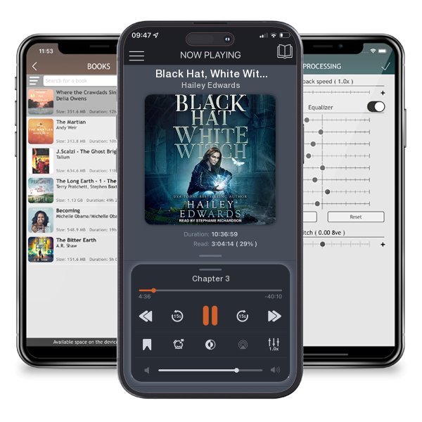 Download fo free audiobook Black Hat, White Witch by Hailey Edwards and listen anywhere on your iOS devices in the ListenBook app.