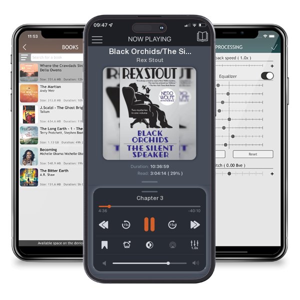 Download fo free audiobook Black Orchids/The Silent Speaker: Nero Wolfe Mysteries by Rex Stout and listen anywhere on your iOS devices in the ListenBook app.
