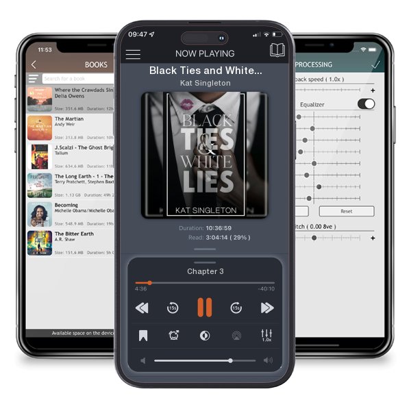 Download fo free audiobook Black Ties and White Lies by Kat Singleton and listen anywhere on your iOS devices in the ListenBook app.
