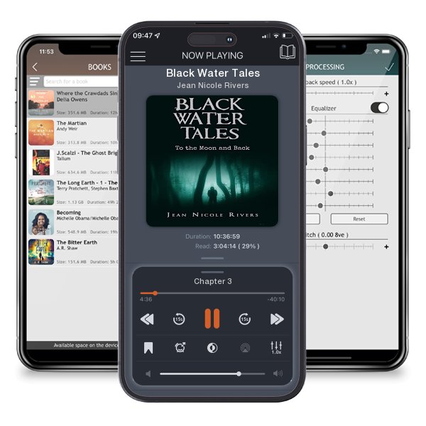 Download fo free audiobook Black Water Tales by Jean Nicole Rivers and listen anywhere on your iOS devices in the ListenBook app.