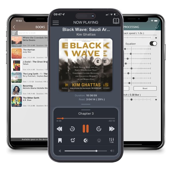 Download fo free audiobook Black Wave: Saudi Arabia, Iran, and the Forty-Year Rivalry That Unraveled Culture, Religion, and Collective Memory in the Middle East by Kim Ghattas and listen anywhere on your iOS devices in the ListenBook app.