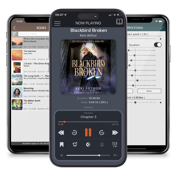 Download fo free audiobook Blackbird Broken by Keri Arthur and listen anywhere on your iOS devices in the ListenBook app.