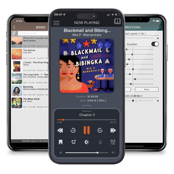 Download fo free audiobook Blackmail and Bibingka by Mia P. Manansala and listen anywhere on your iOS devices in the ListenBook app.