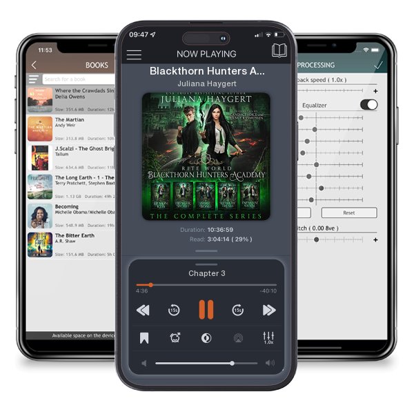 Download fo free audiobook Blackthorn Hunters Academy: The Complete Series by Juliana Haygert and listen anywhere on your iOS devices in the ListenBook app.