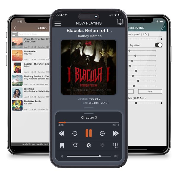 Download fo free audiobook Blacula: Return of the King by Rodney Barnes and listen anywhere on your iOS devices in the ListenBook app.