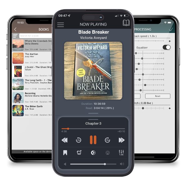 Download fo free audiobook Blade Breaker by Victoria Aveyard and listen anywhere on your iOS devices in the ListenBook app.