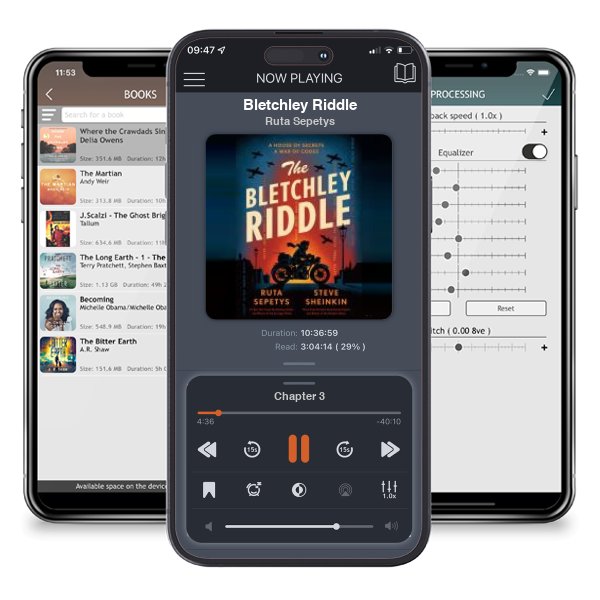 Download fo free audiobook Bletchley Riddle by Ruta Sepetys and listen anywhere on your iOS devices in the ListenBook app.