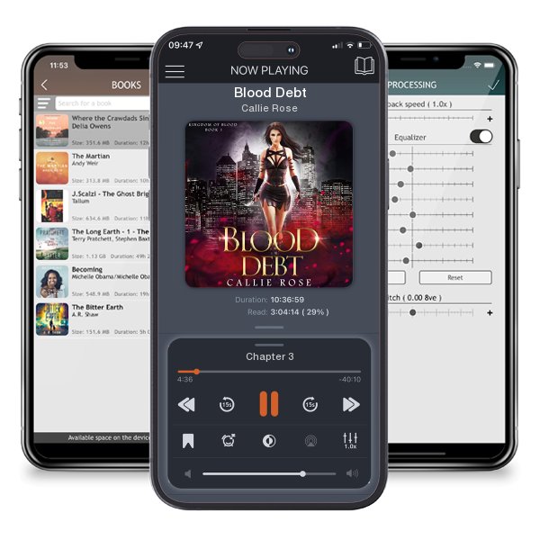 Download fo free audiobook Blood Debt by Callie Rose and listen anywhere on your iOS devices in the ListenBook app.